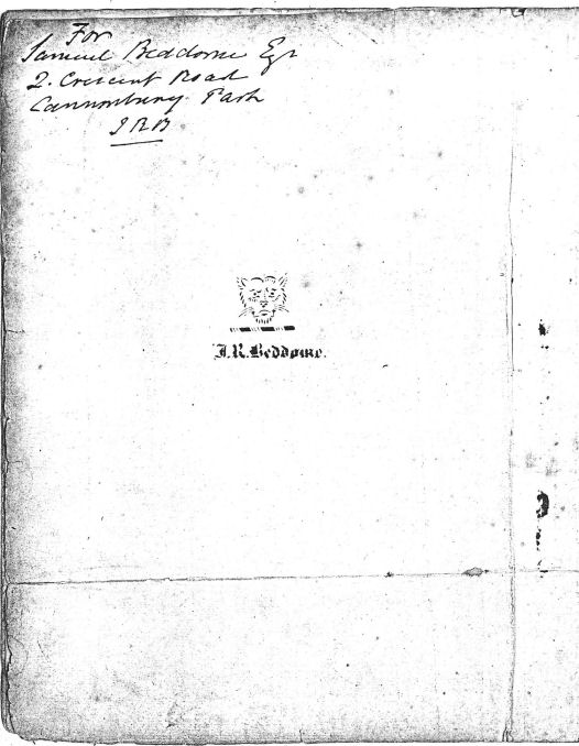 page 3 of Beddome family bible