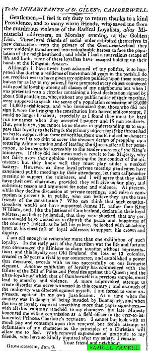News clippings about Samuel Favell