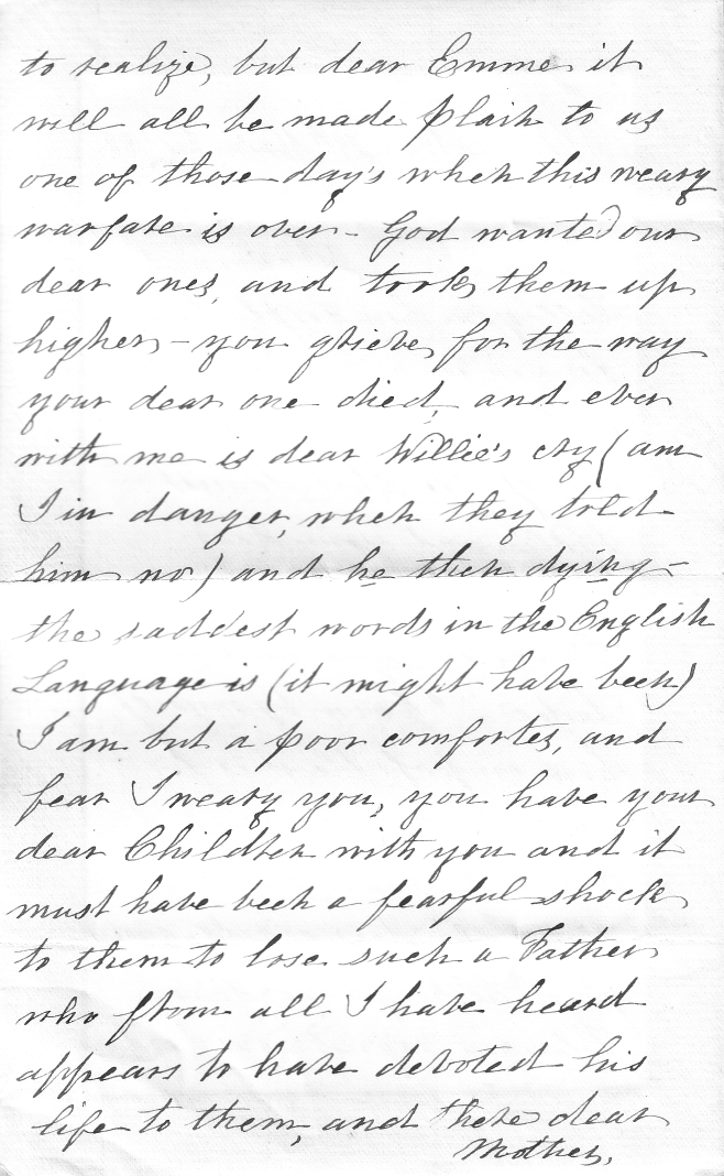 Second letter from Emily Binney - page 2