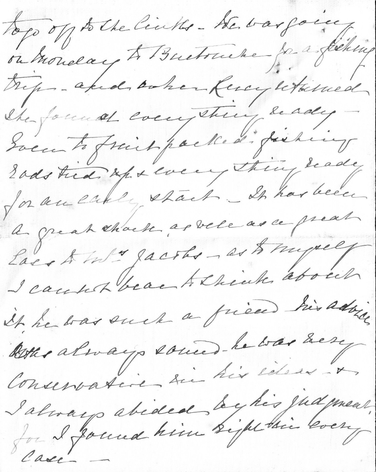 Letter from Sarah Ketchum - page 4