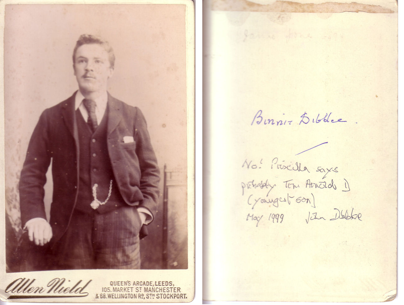 Photograph of Tom Arnold Dibblee
