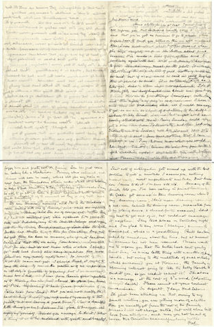 Letter from Frederick Dibblee to his sister
