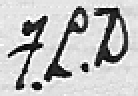 Frederick Lewis Dibblee's initials