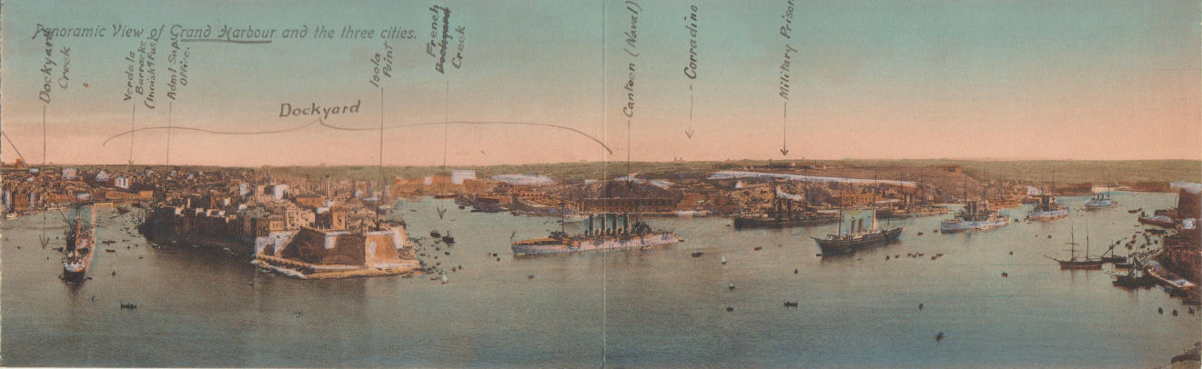 View of Malta around 1908