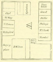 small map of Windsor Palisade 1654