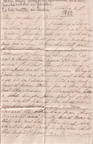 Letter from Emily Eckford to mother