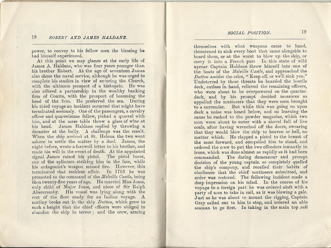 Robert and James Haldane booklet