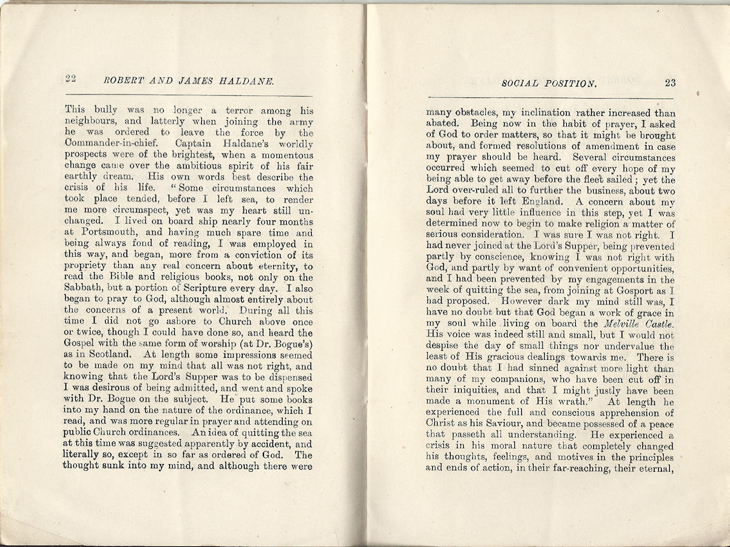 Robert and James Haldane booklet