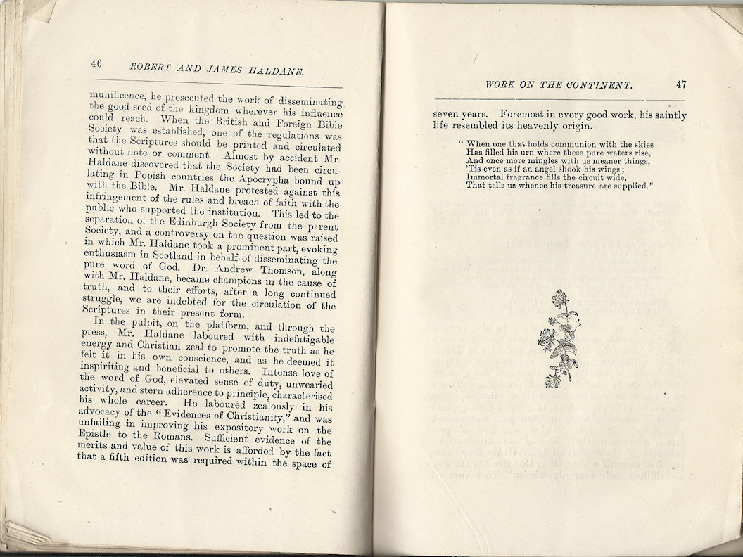 Robert and James Haldane booklet
