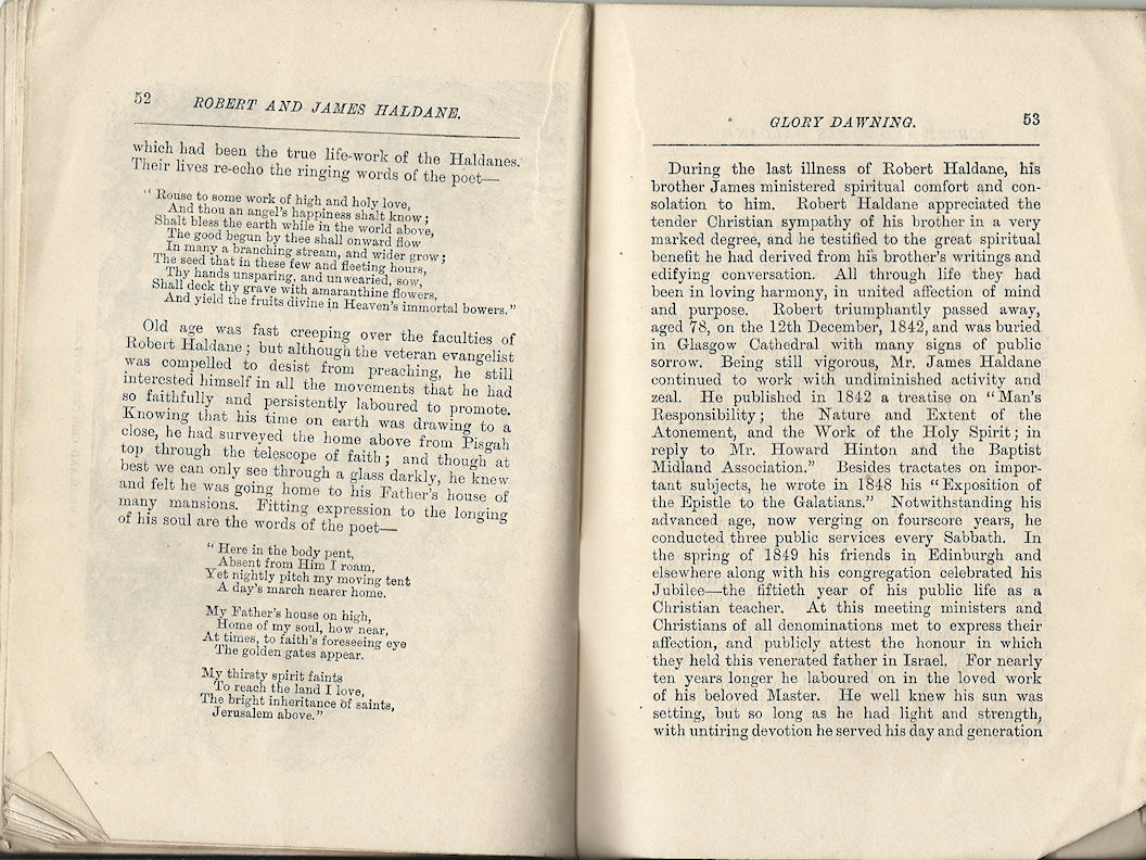 Robert and James Haldane booklet