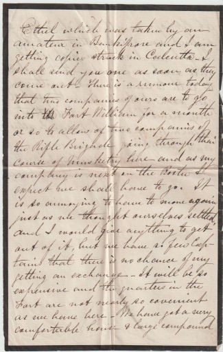 Letter from Andrew Geddes to sister