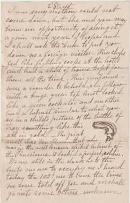 Letter from Andrew Geddes