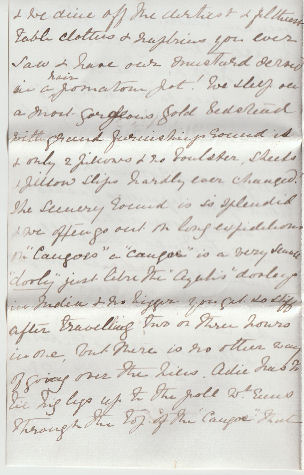 Letter from Emily Geddes to mother