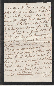 Letter from Emily Geddes to mother
