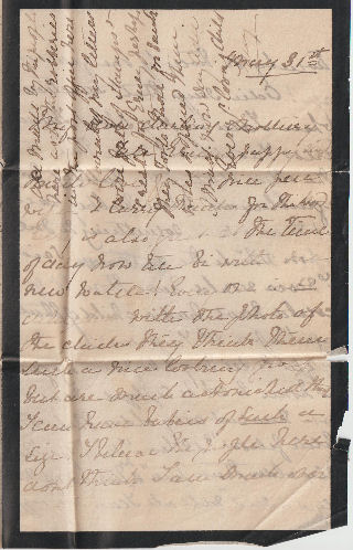 Letter from Emily Geddes to mother