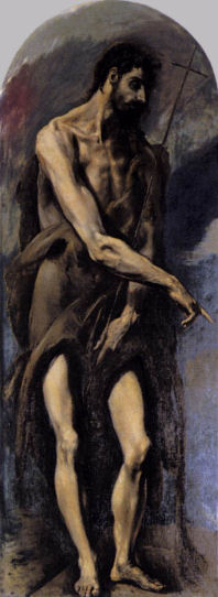 1577-79 St John the Baptist by El Greco (1541-1614)