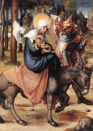 c. 1496 The Seven Sorrows of the Virgin: The Flight into Egypt by Albrecht Durer (1471-1528) 