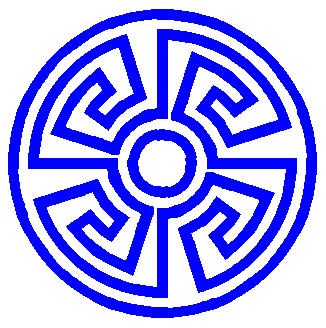small circular Greek key border