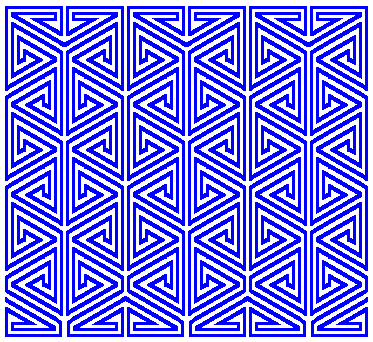 triangular 2 dimensional Greek key