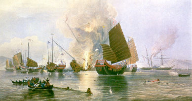 Battle-scene from the First Chinese Opium War (1839-42)