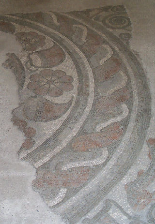 Fishbourne mosaic with Celtic knots