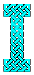 Capital letter as Celtic knot
