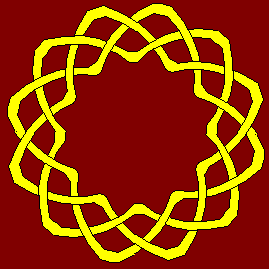 How to make an circular or oval Celtic knot