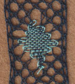 change colour in bobbin lace