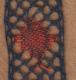 change colour in bobbin lace