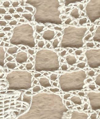 Bobbin lace - rose ground