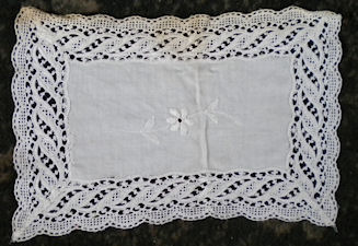 Schiffli machine lace - mat