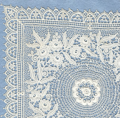 Schiffli machine lace - mat