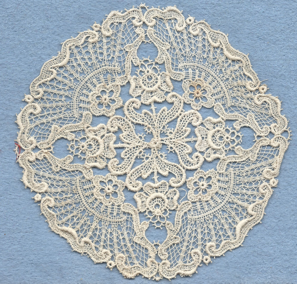 Schiffli machine lace - mat