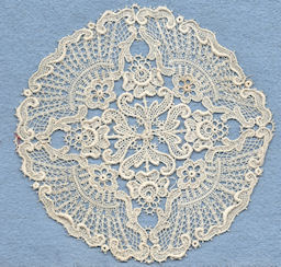 Schiffli machine lace - mat