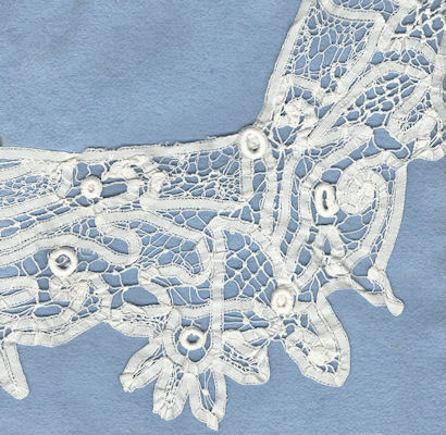 Mixed tape lace - collar