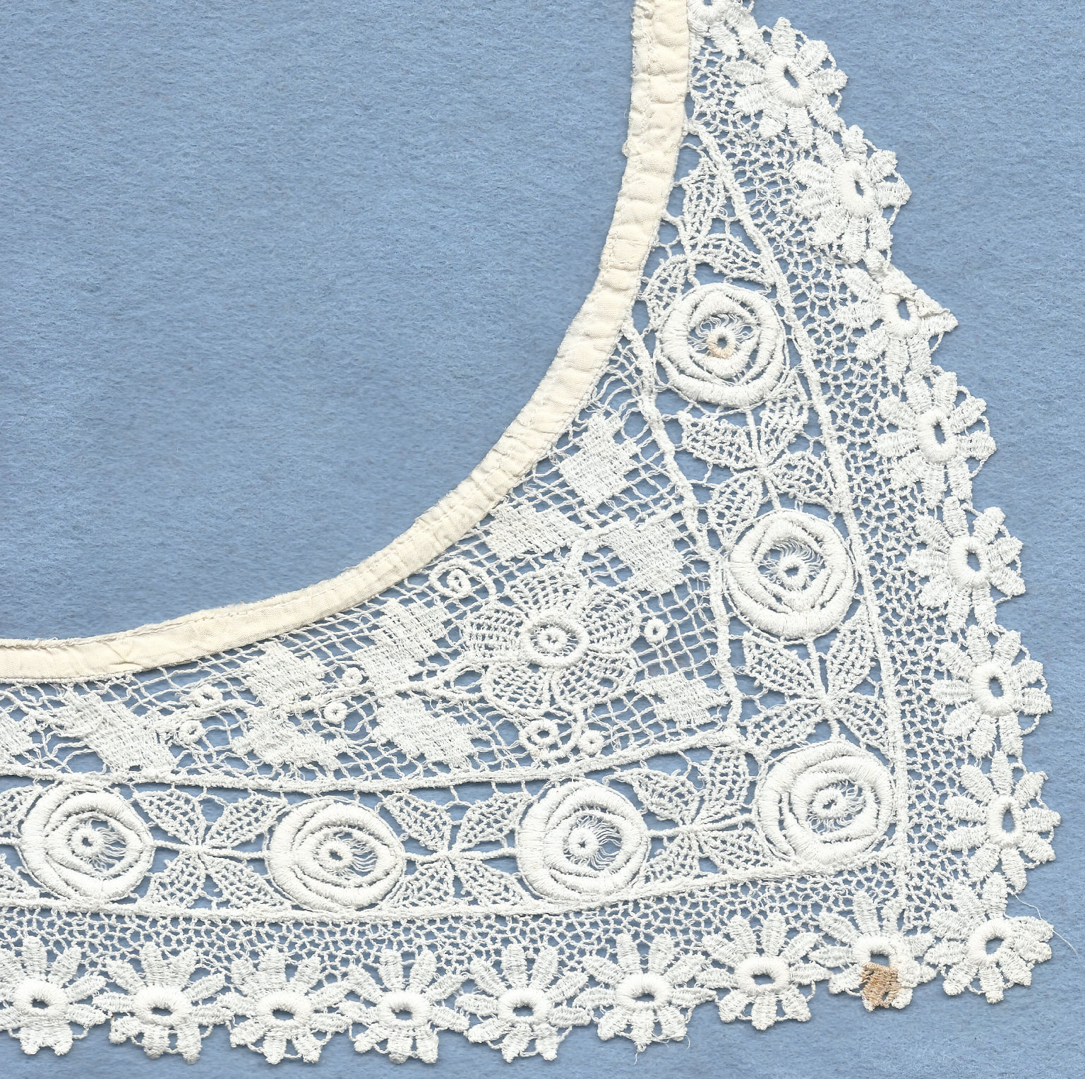 Schiffli machine lace - collar