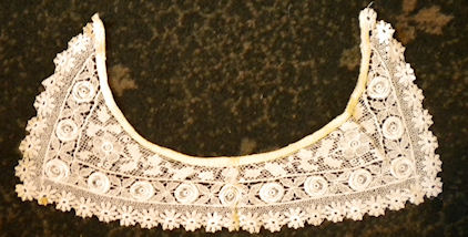 Schiffli machine lace - collar