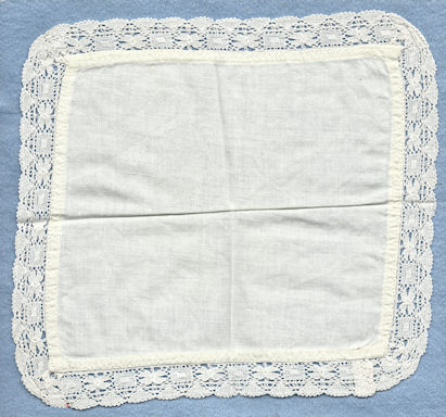 Lace trimmed hankerchief