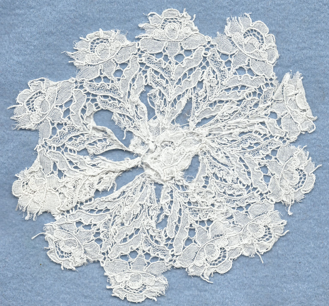 Lace cut to make mat