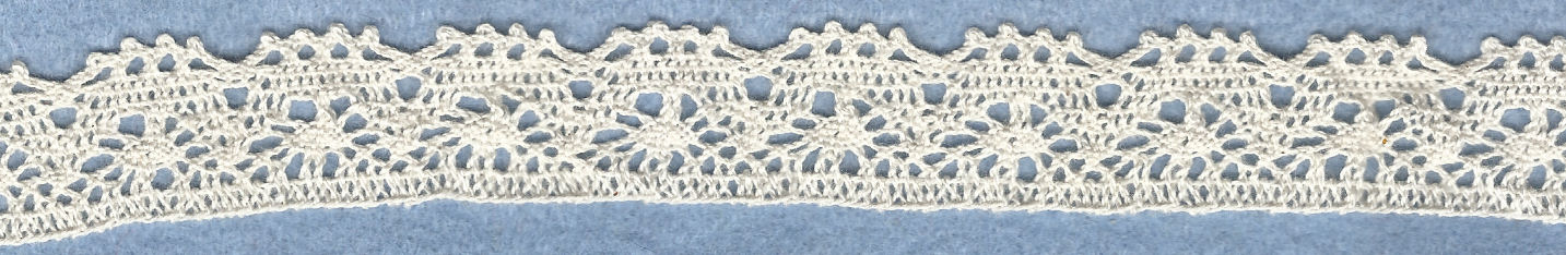 Machine lace edging