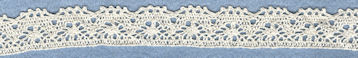 Machine lace edging
