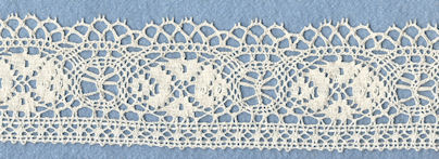 Machine lace edging