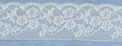 Machine lace edging