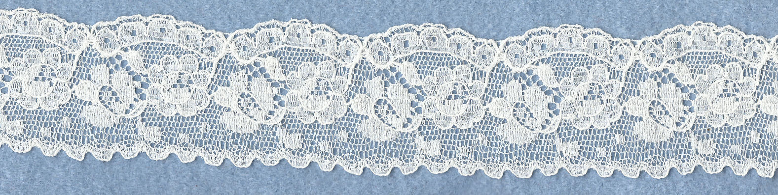 Machine lace edging