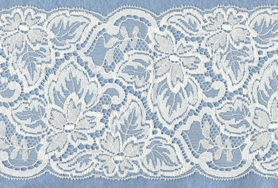 Machine lace edging