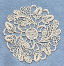 Schiffli machine lace 