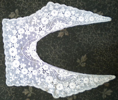 Schiffli machine lace - collar