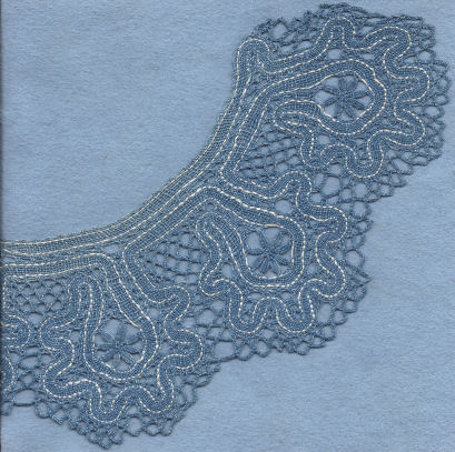 Russian lace collar