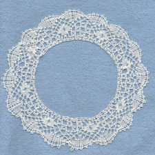 Torchon lace edging