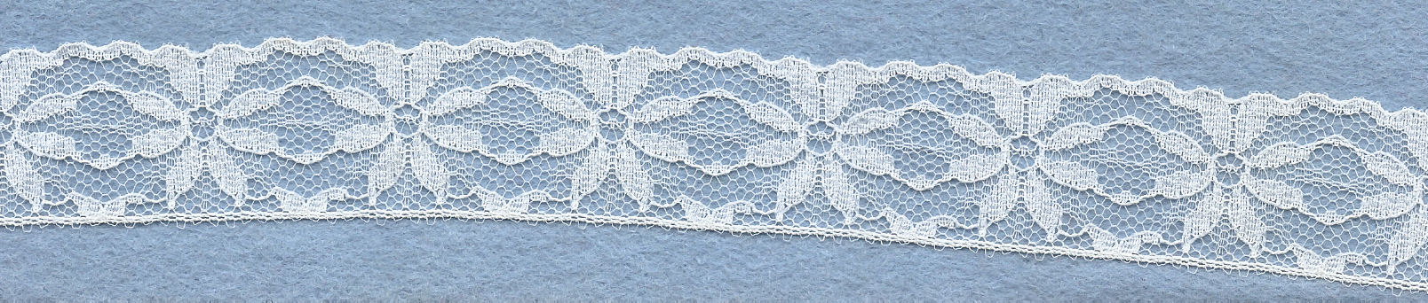 Machine lace edging